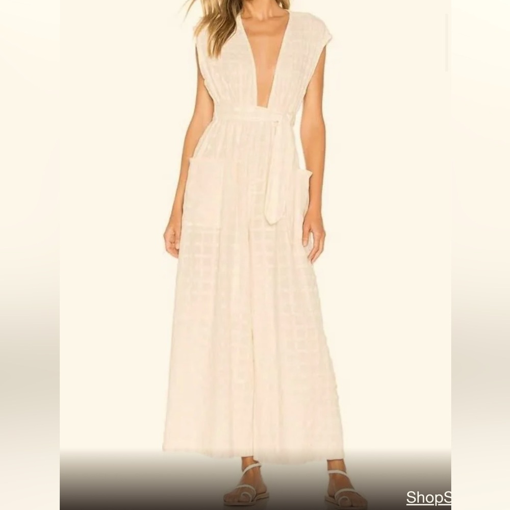 Mara Hoffman Checkered Jumpsuit
